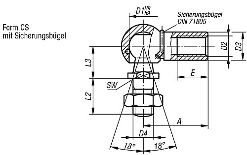 ANGULAR JOINT M06  REF. KIPP K0734.10062